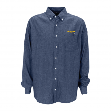 Vantage Hudson Denim Button Down with NFO Wings & Hook